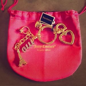 Juicy Couture key chain NWT W/bag